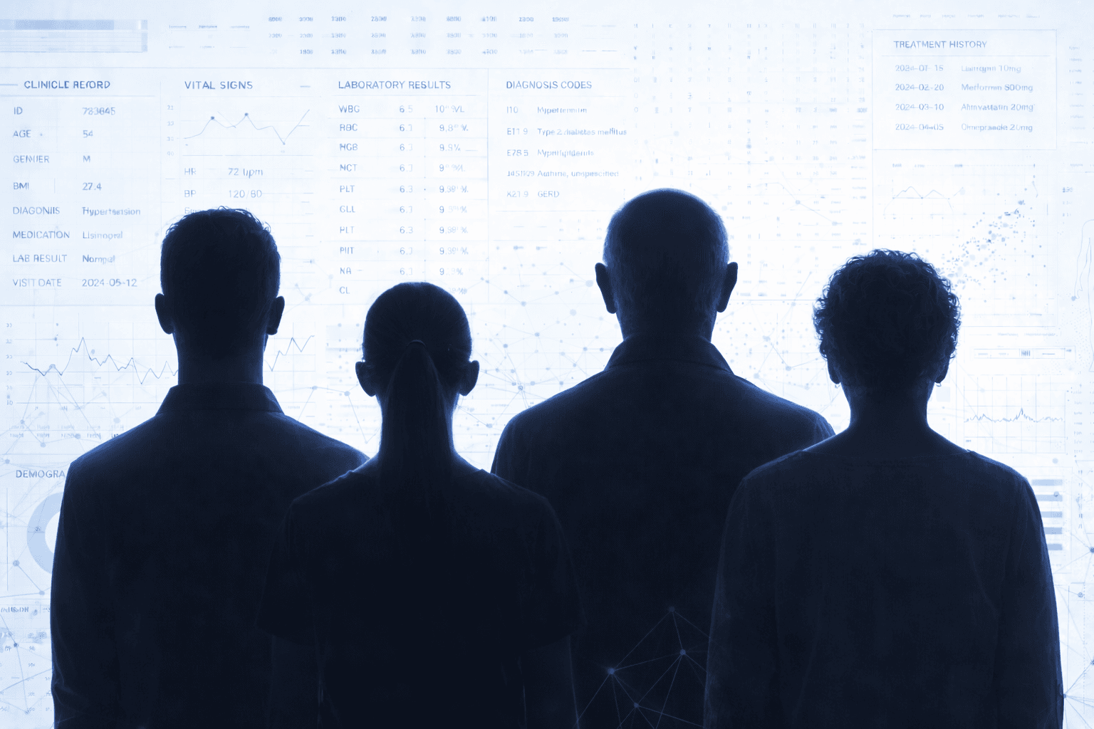 Synthetic cohort observing clinical dataset